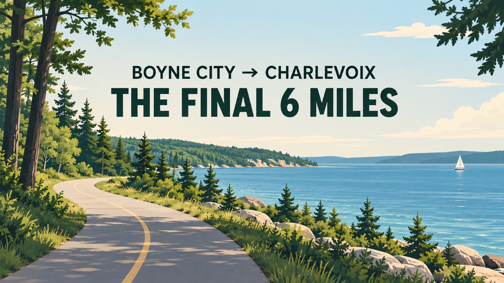 Boyne City to Charlevoix Trail in Charlevoix County Michigan
